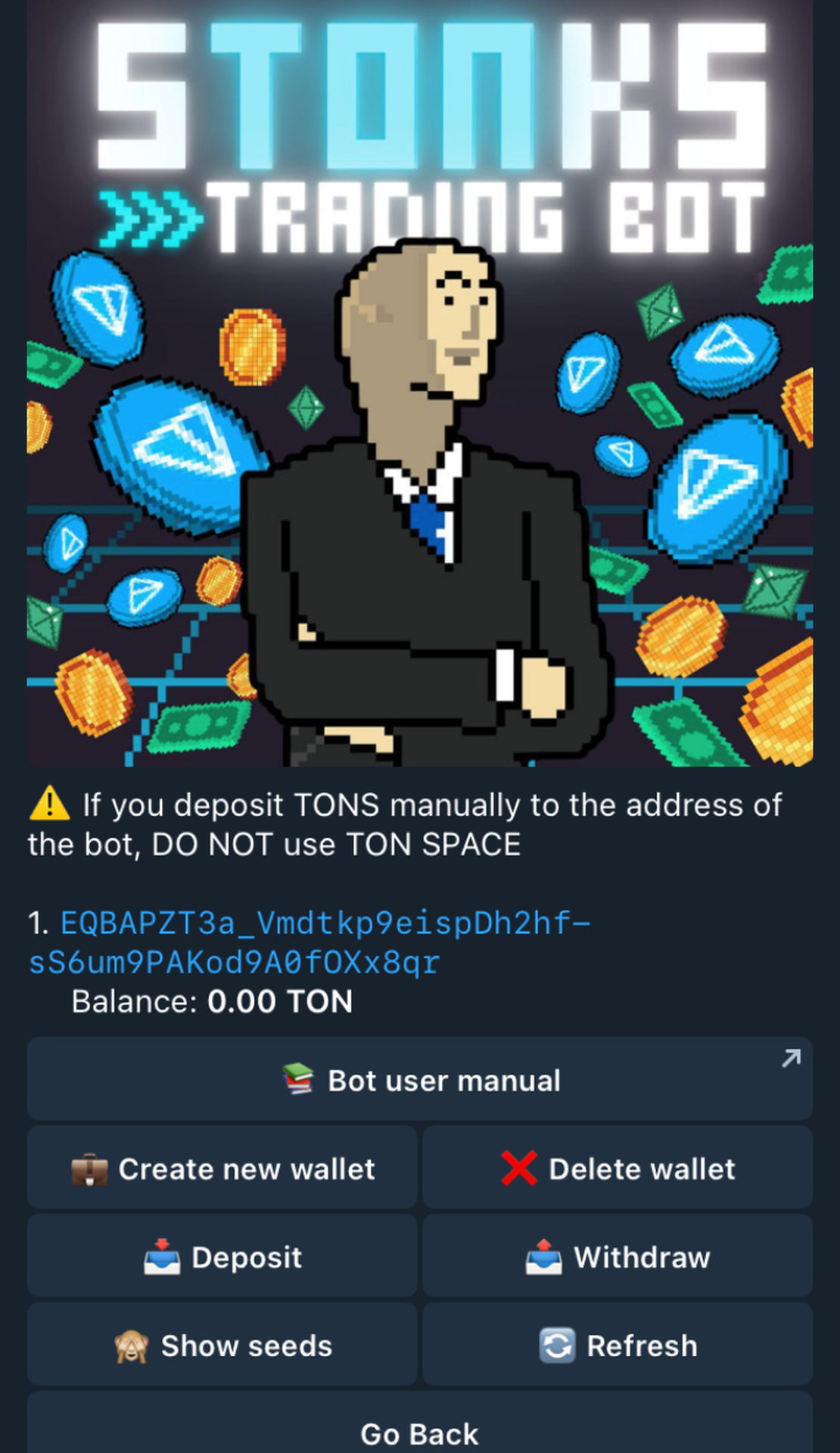 sTONks | Trading Bot App Image