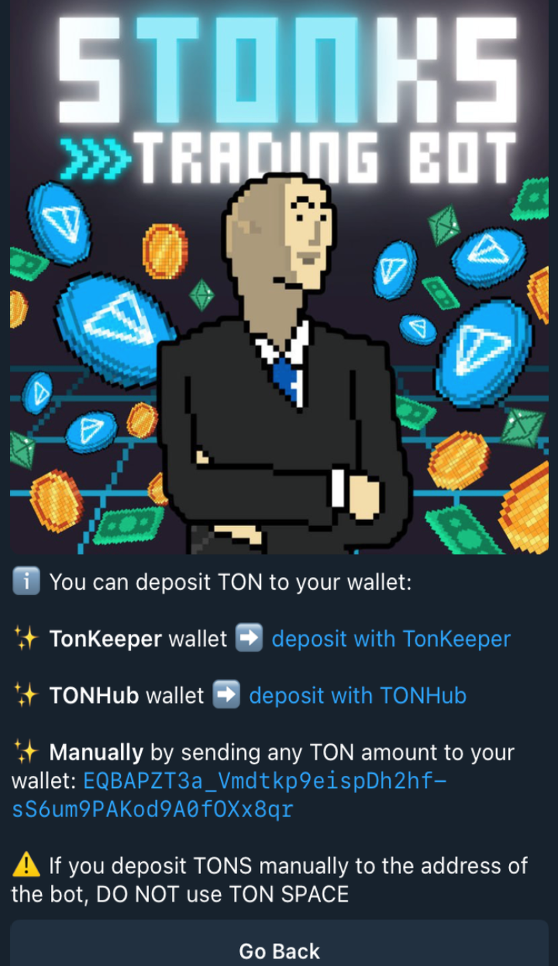 sTONks | Trading Bot App Image