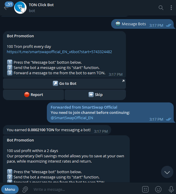 TON Click Bot App Image