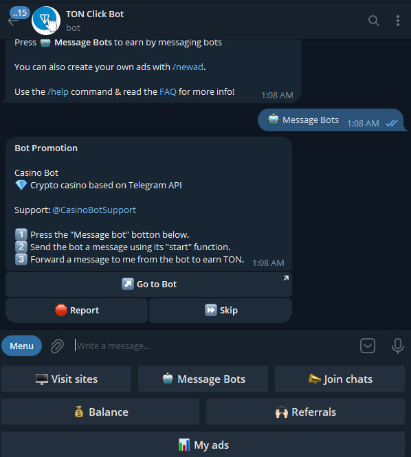 TON Click Bot App Image