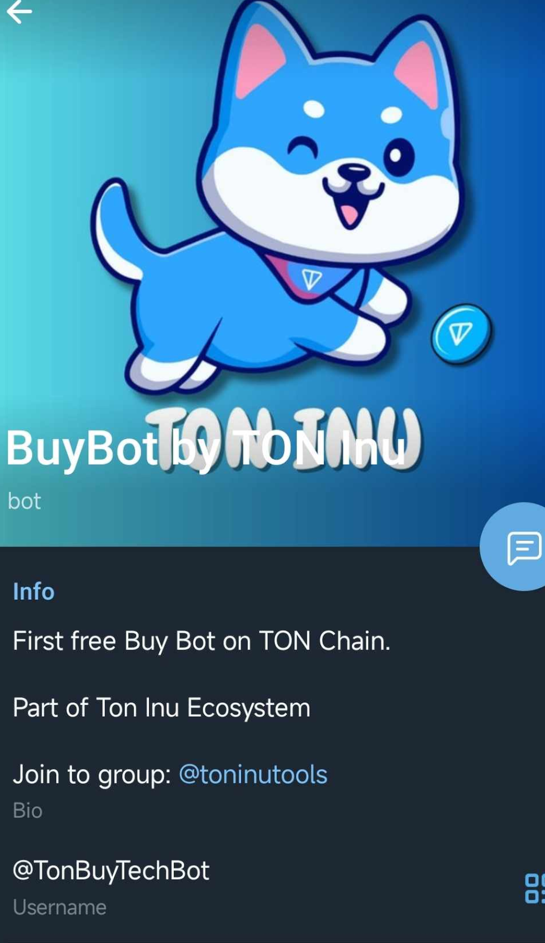 TON INU BuyBot App Image