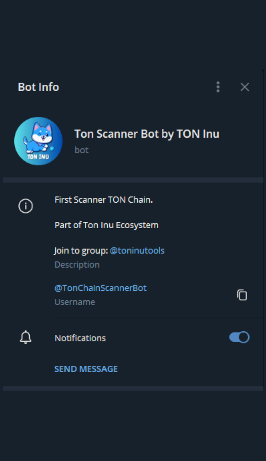 Ton Inu Scanner App Image