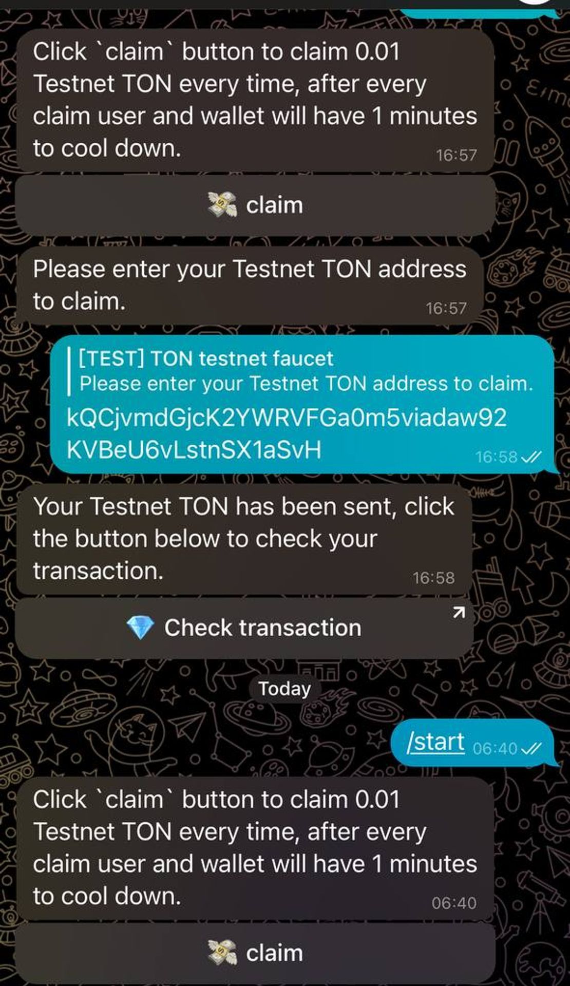 TON Testnet Faucet App Image