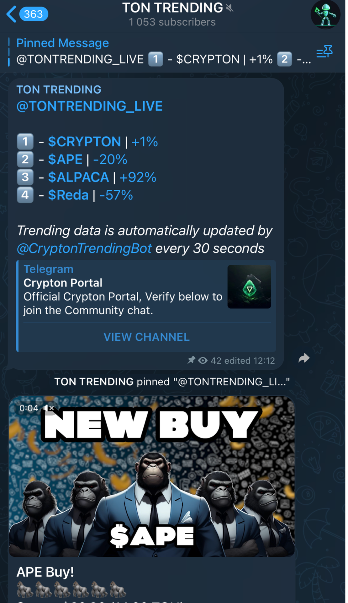 TON Trending App Image