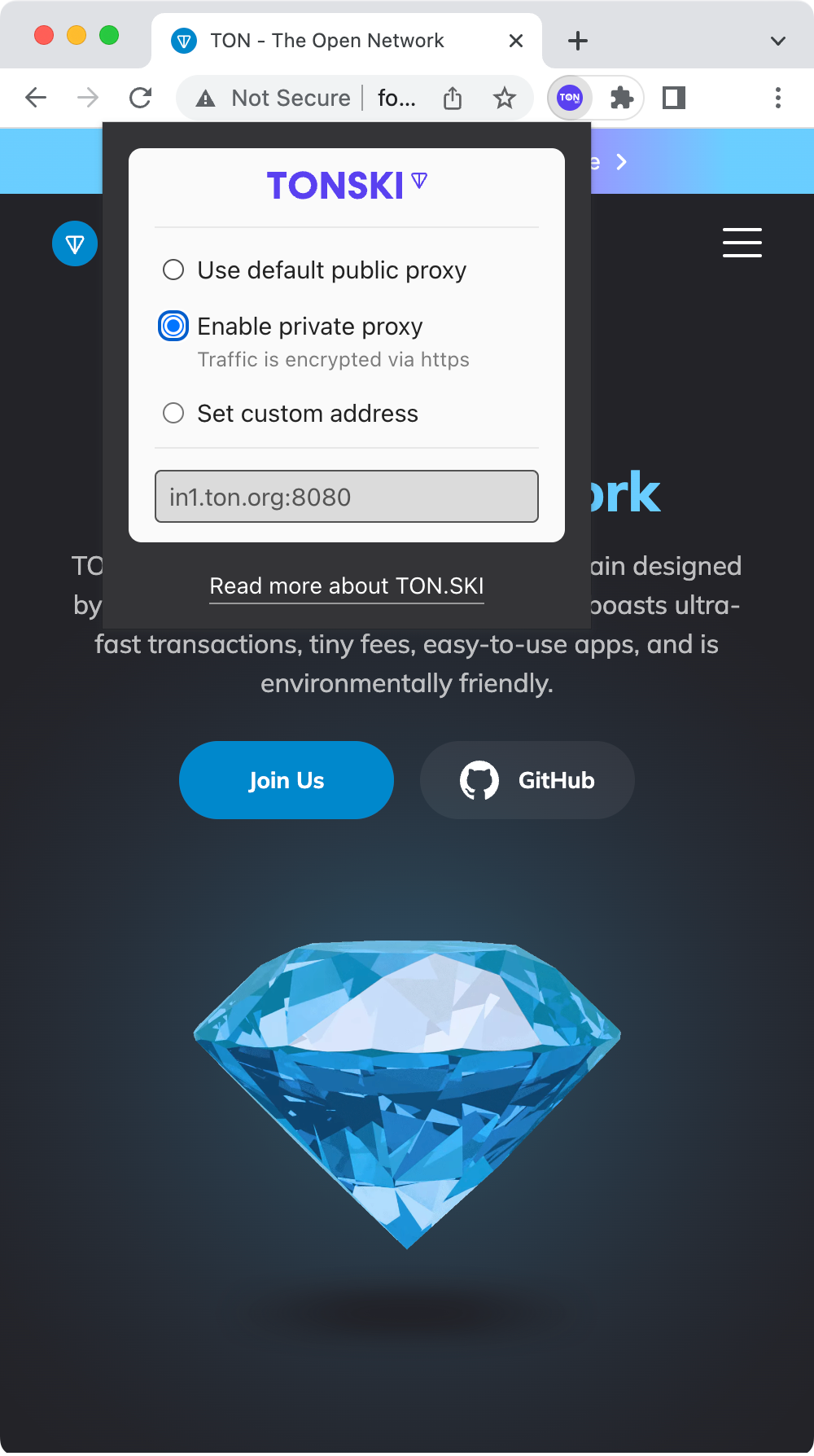 TON.SKI Access App Image