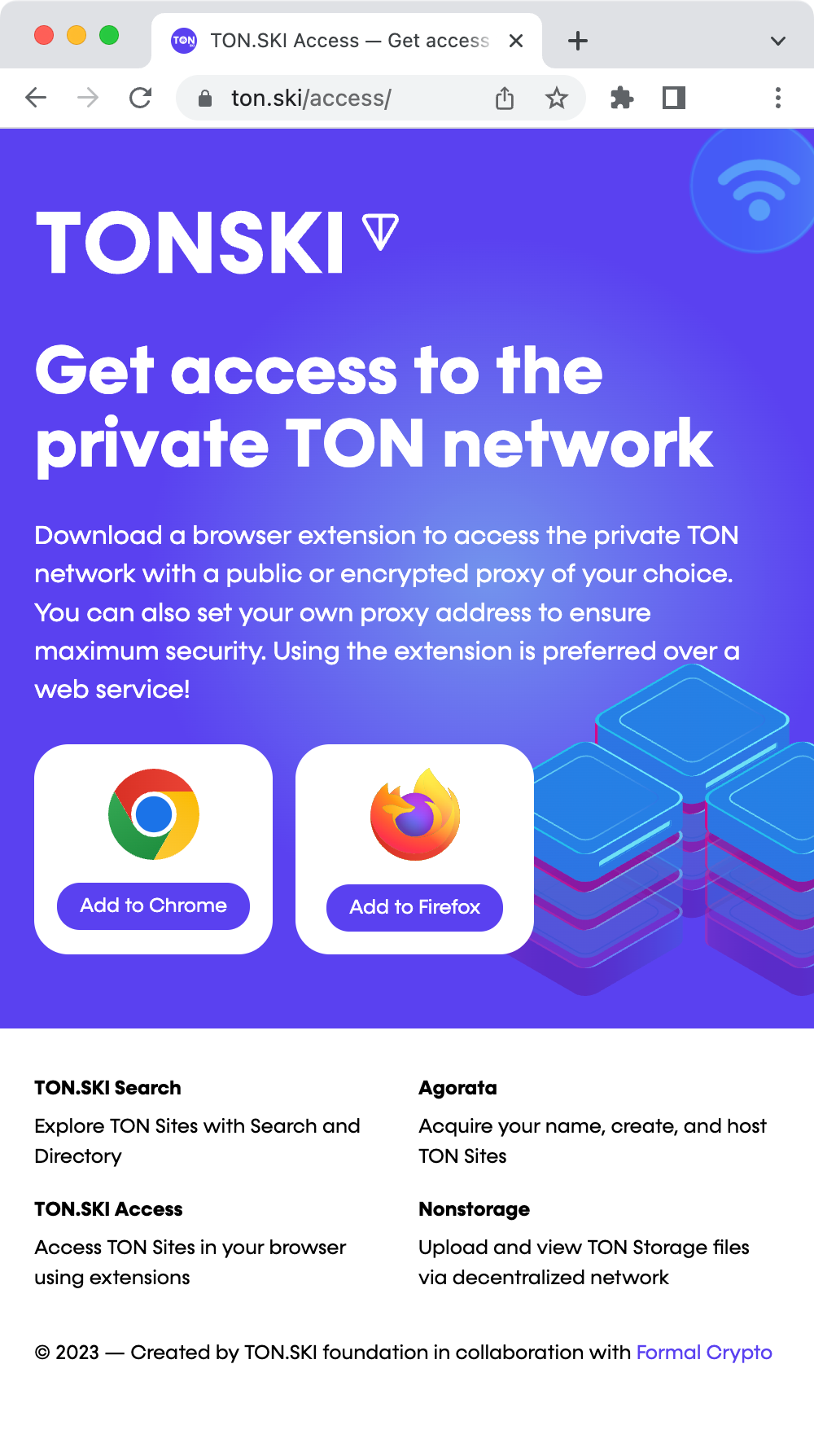 TON.SKI Access App Image