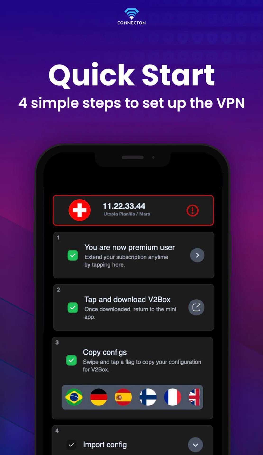 Connecton VPN App Image
