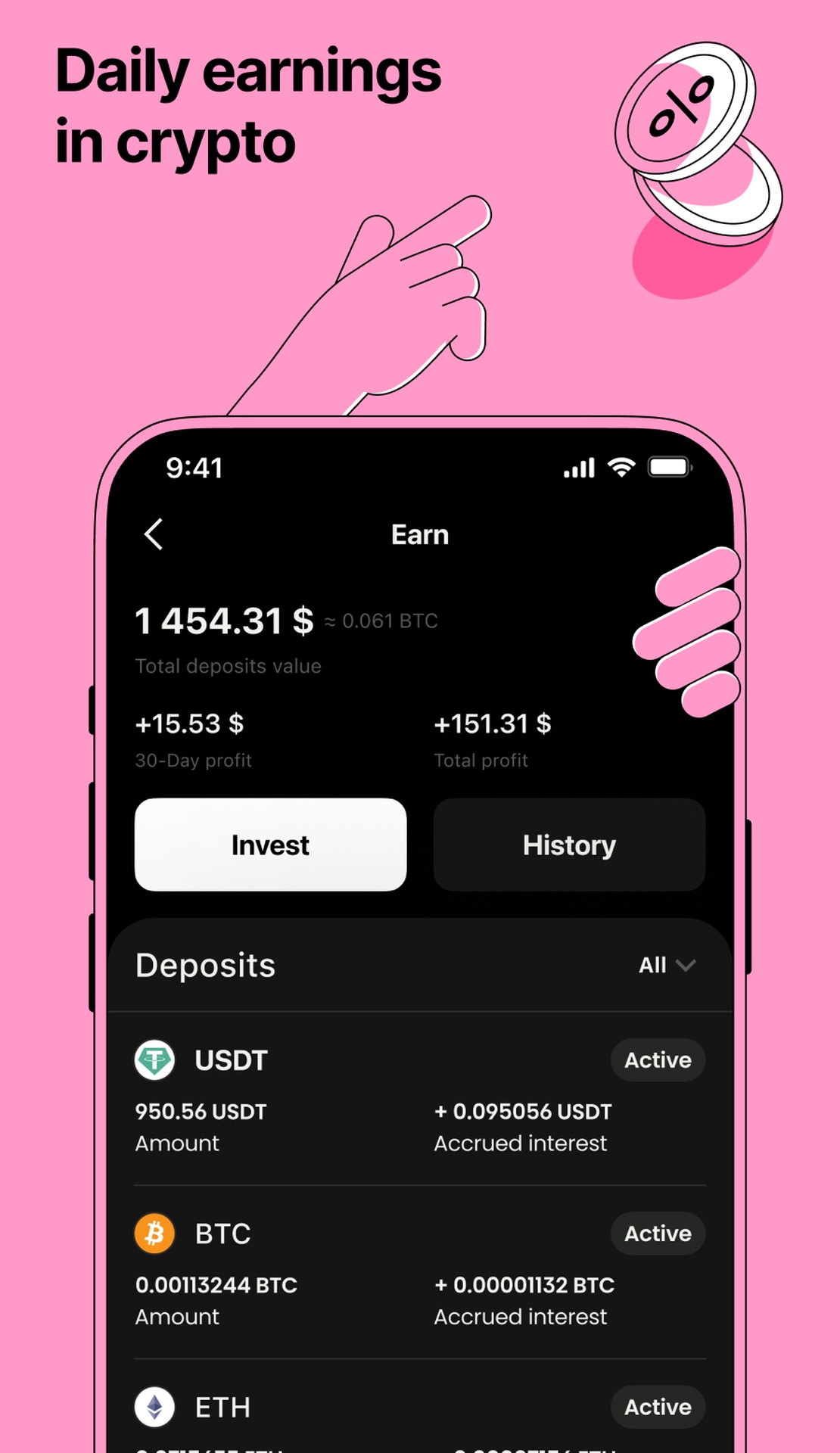 Cropty Wallet App Image